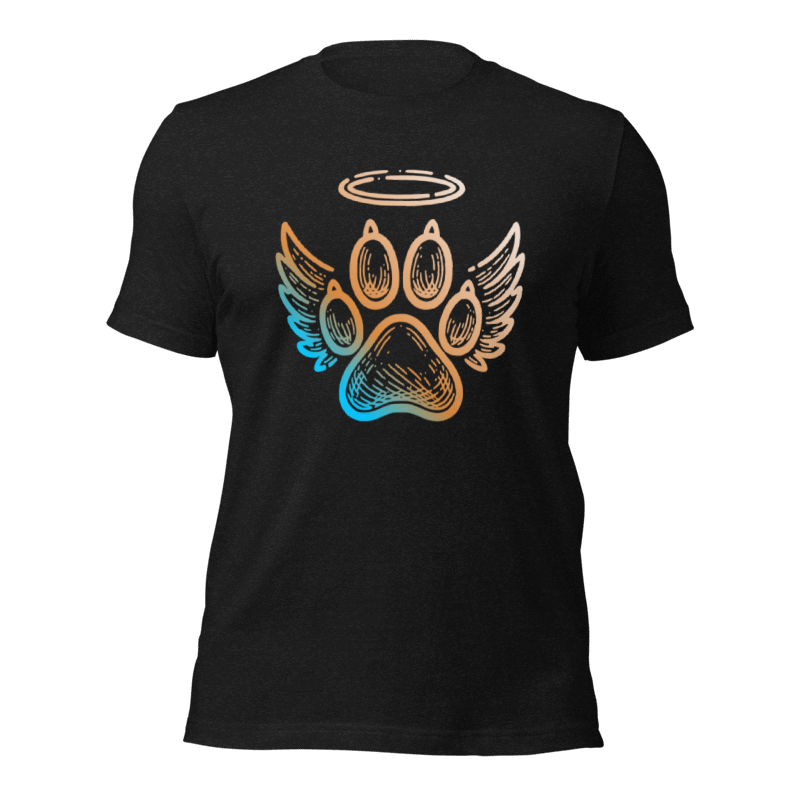 Rainbow Paw Heart Dog Lover T-Shirt