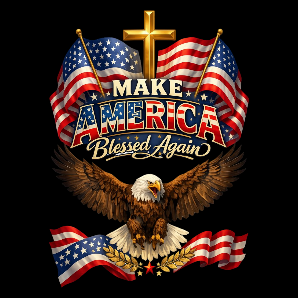 Make America Blessed Again – Christian Patriotic Eagle Shirt