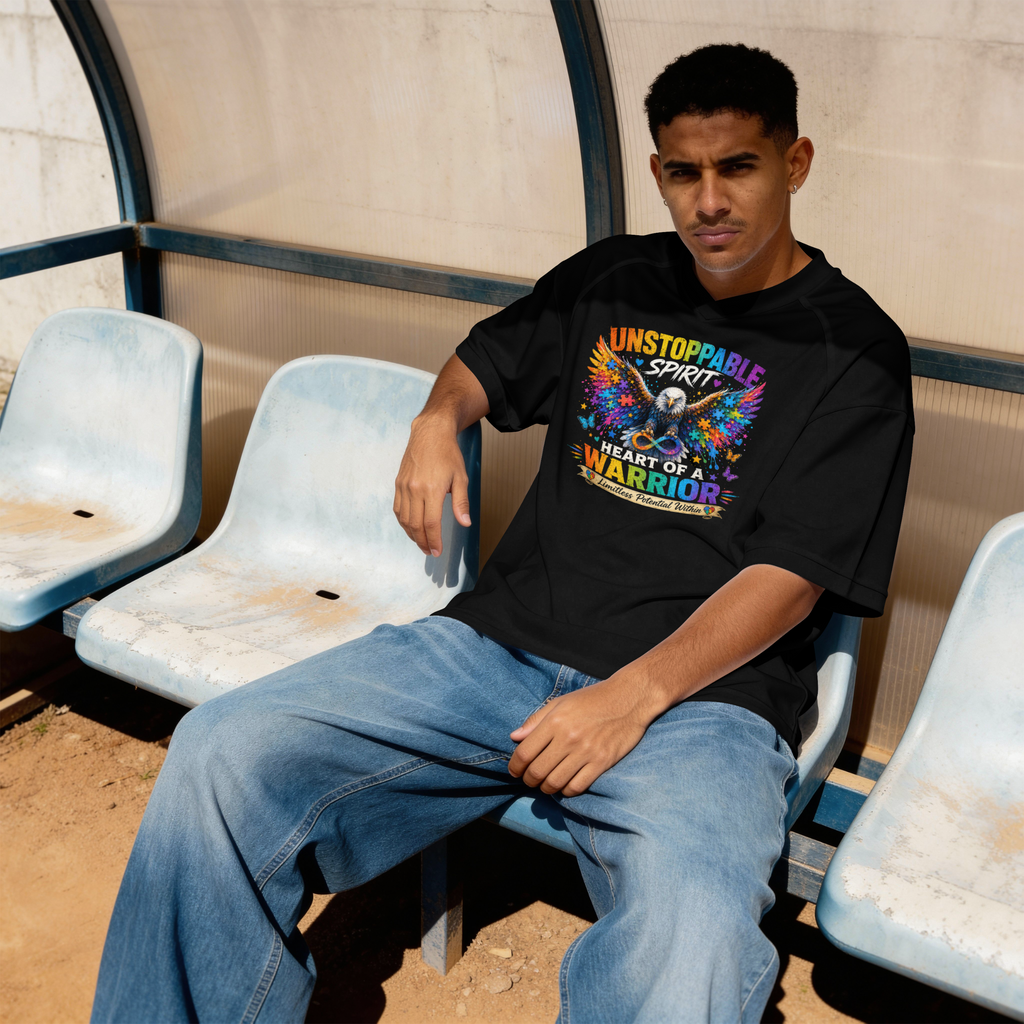 Unstoppable Spirit, Heart of a Warrior – Autism Awareness Eagle