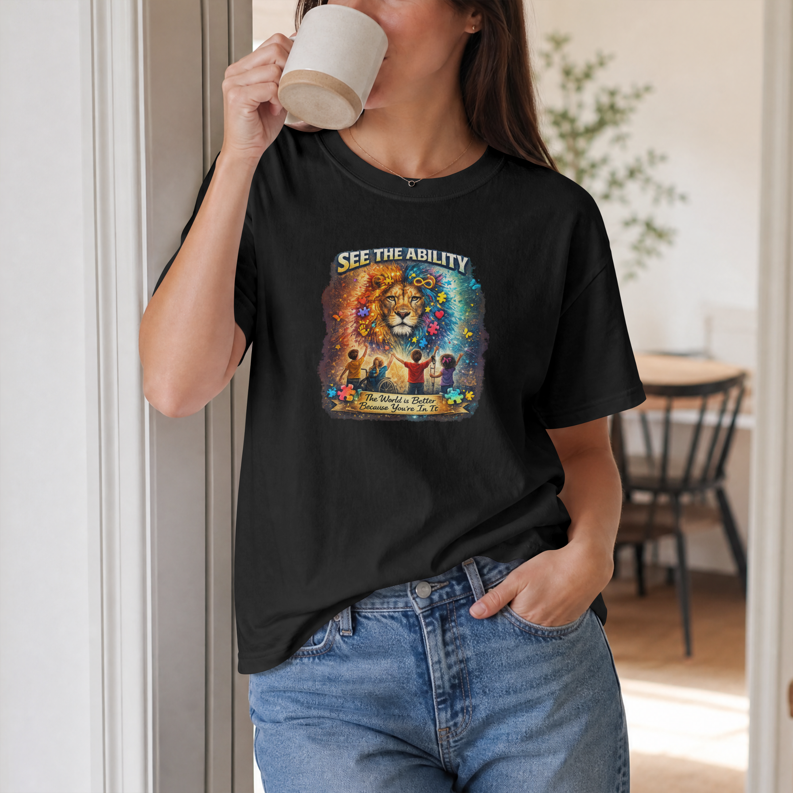 See the Ability – The World Is Better Because You're In It | Autism Awareness Lion