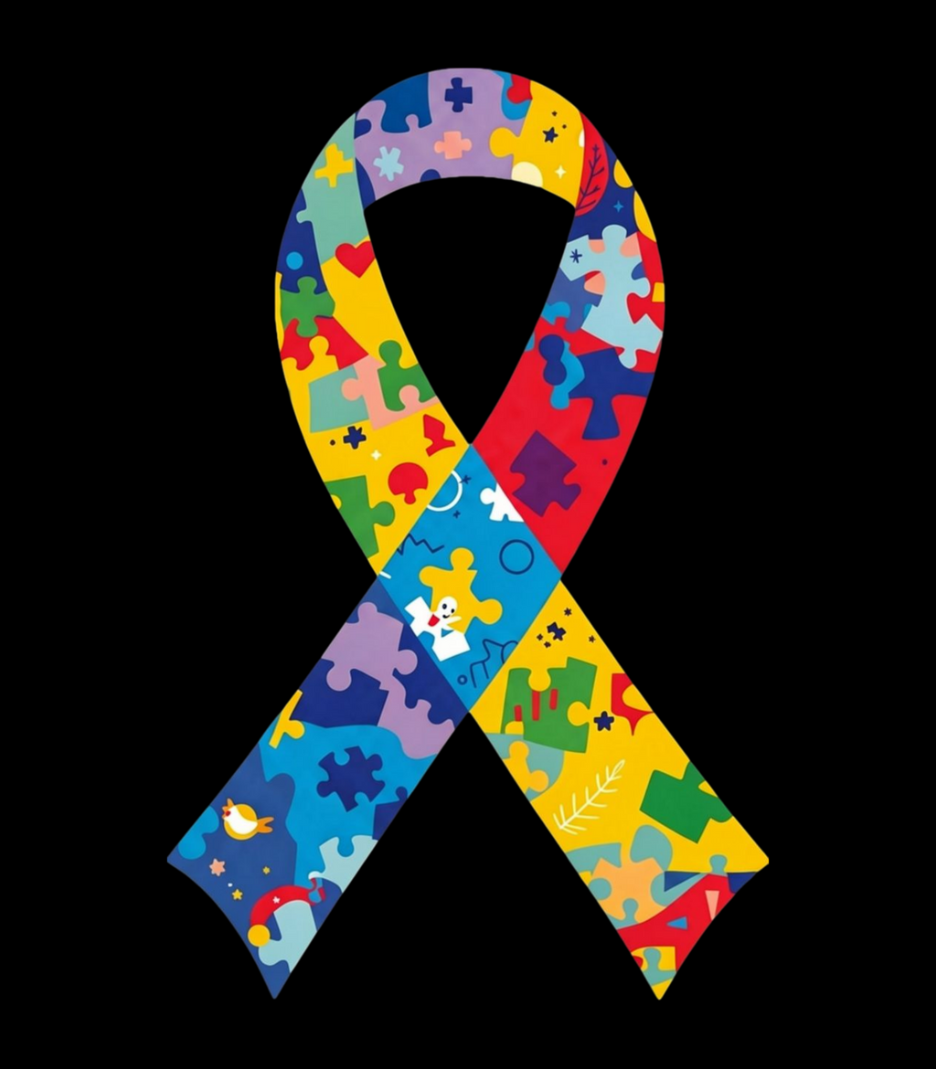 Autism Awareness Puzzle Ribbon