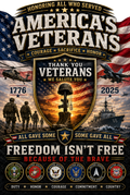 America's Veterans Tribute – Freedom Isn't Free Because of the Brave