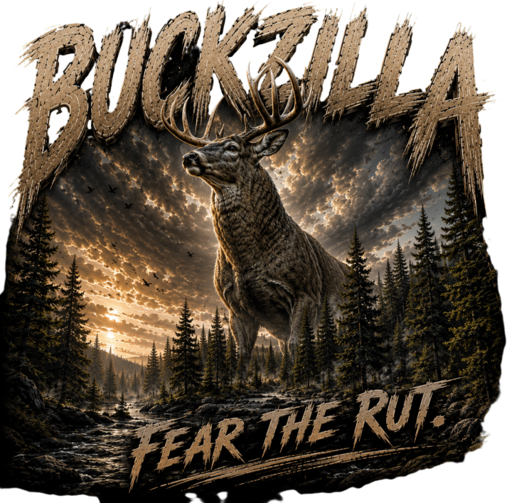 Buckzilla – Fear the Rut Premium Deer Hunting- Long Sleeve