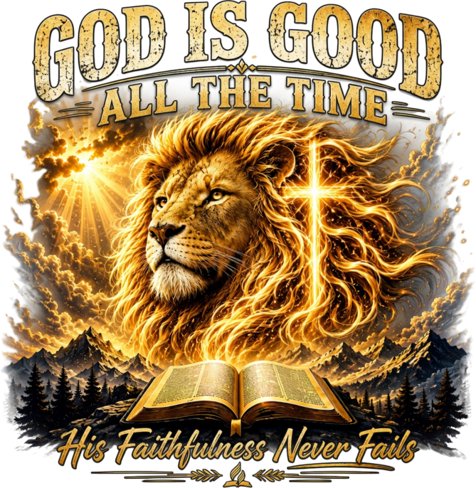God Is Good All the Time Faith-     T-Shirt