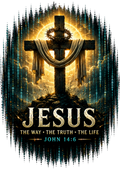 Jesus: The Way, The Truth, The Life-    T-Shirt