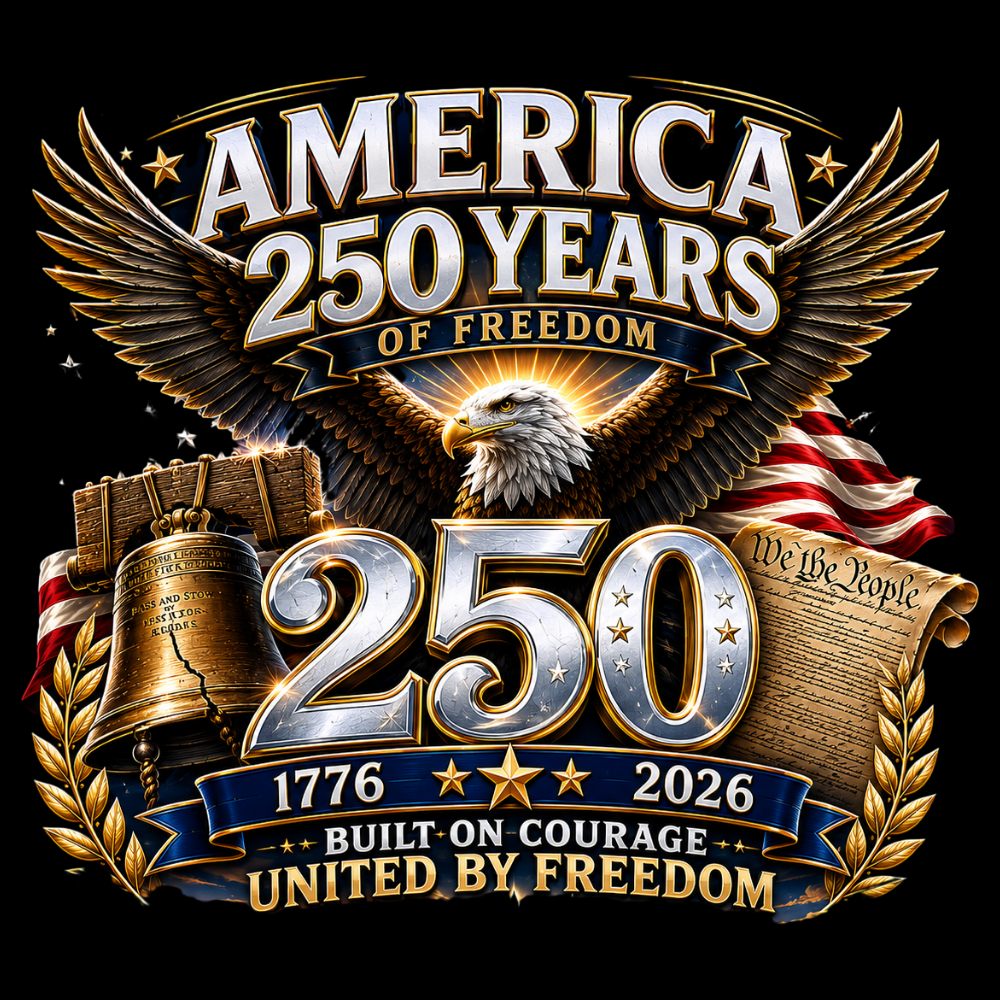 America 250 Years of Freedom-   T-Shirt
