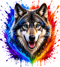 Rainbow Spirit Wolf | Premium Wildlife Youth