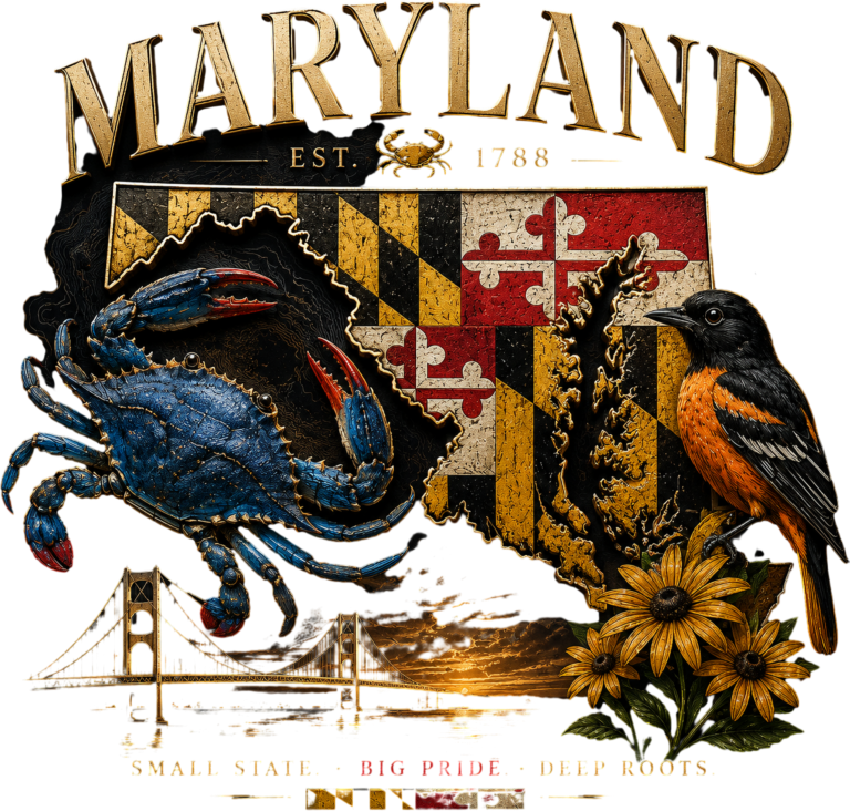 Maryland Pride – Small State. Big Pride. Deep Roots- Long Sleeve