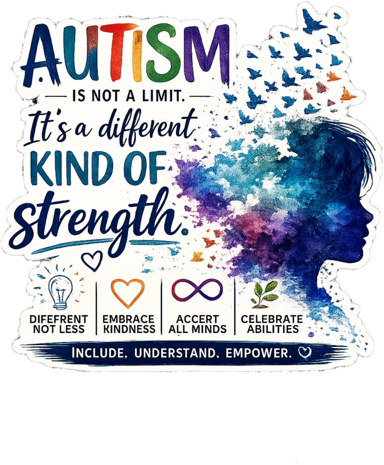 Autism Is Not A Limit – Different Kind of Strength Autism Awareness T-Shirt