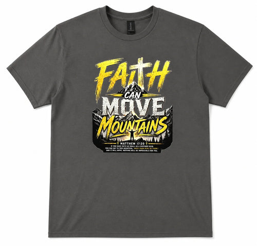 Faith Can Move Mountains Premium Christian Tee