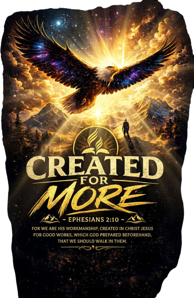 Created For More Christian Eagle T-Shirt | Ephesians 2:10 Faith