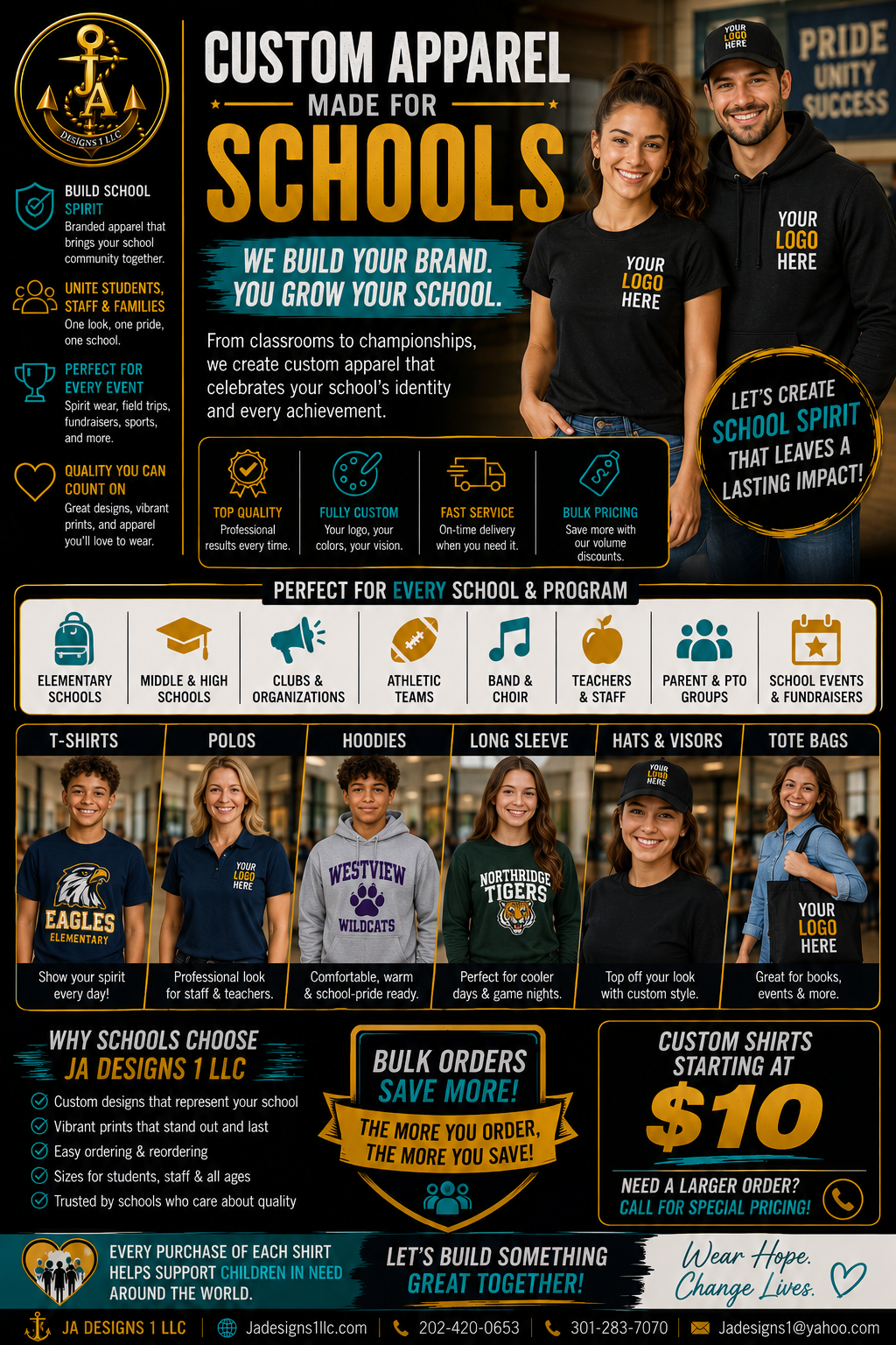 Design Your Own Custom T-Shirt | Create Personalized Apparel with JA Designs 1 LLC