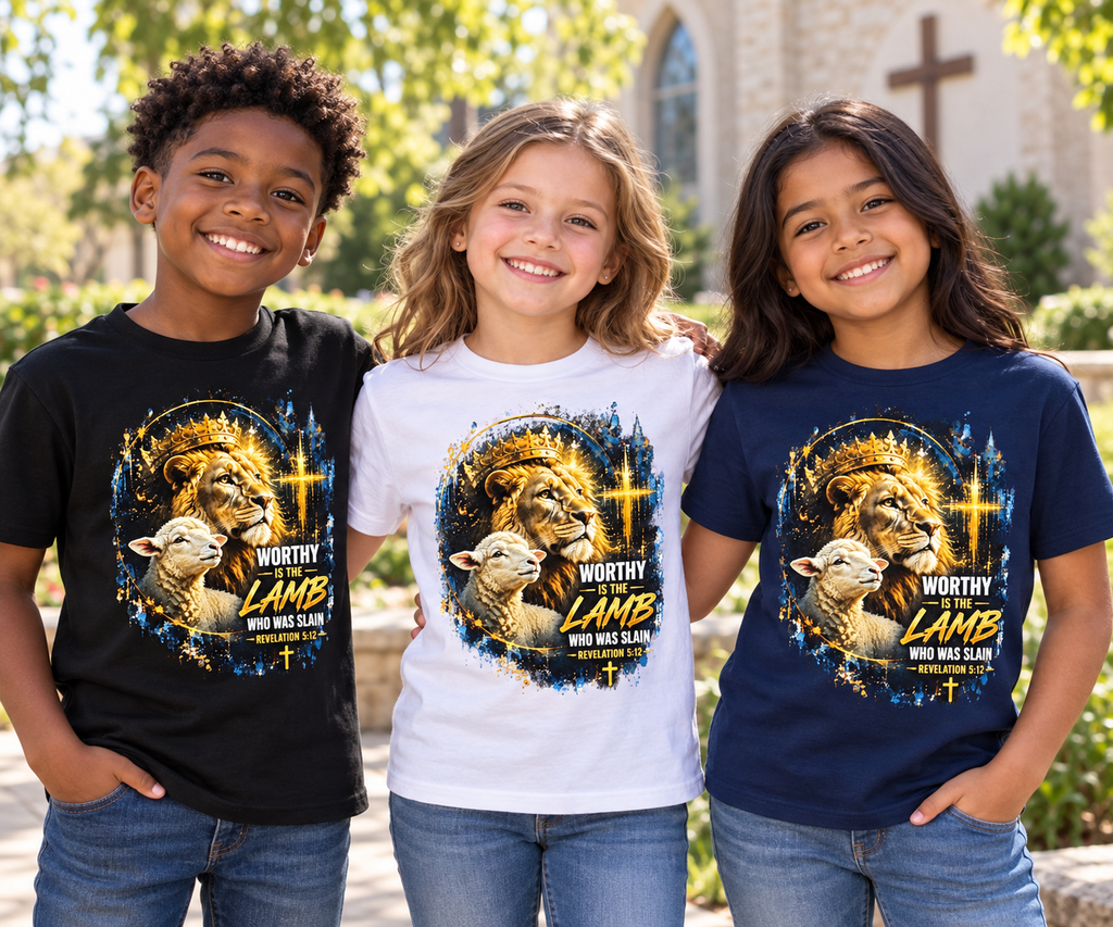Worthy Is the Lamb Faith-    T-Shirt