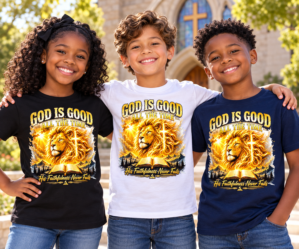 God Is Good All the Time Faith-     T-Shirt