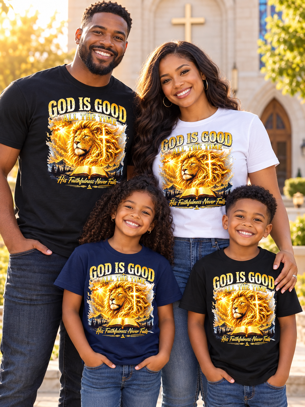 God Is Good All the Time Faith-     T-Shirt