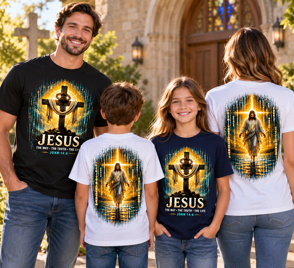 Jesus: The Way, The Truth, The Life-    T-Shirt