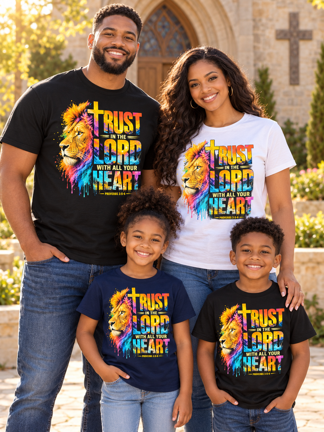 Trust in the Lord with All Your Heart-     T-Shirt