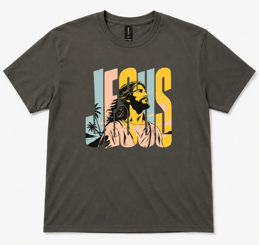 Jesus Sunset Graphic Premium Tee