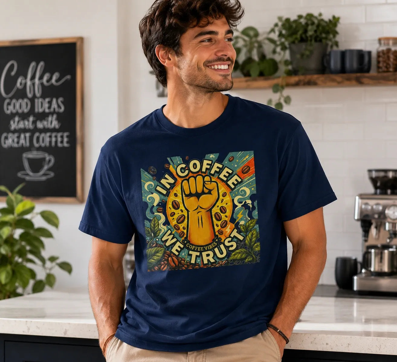 In Coffee We Trust Premium Graphic Tee