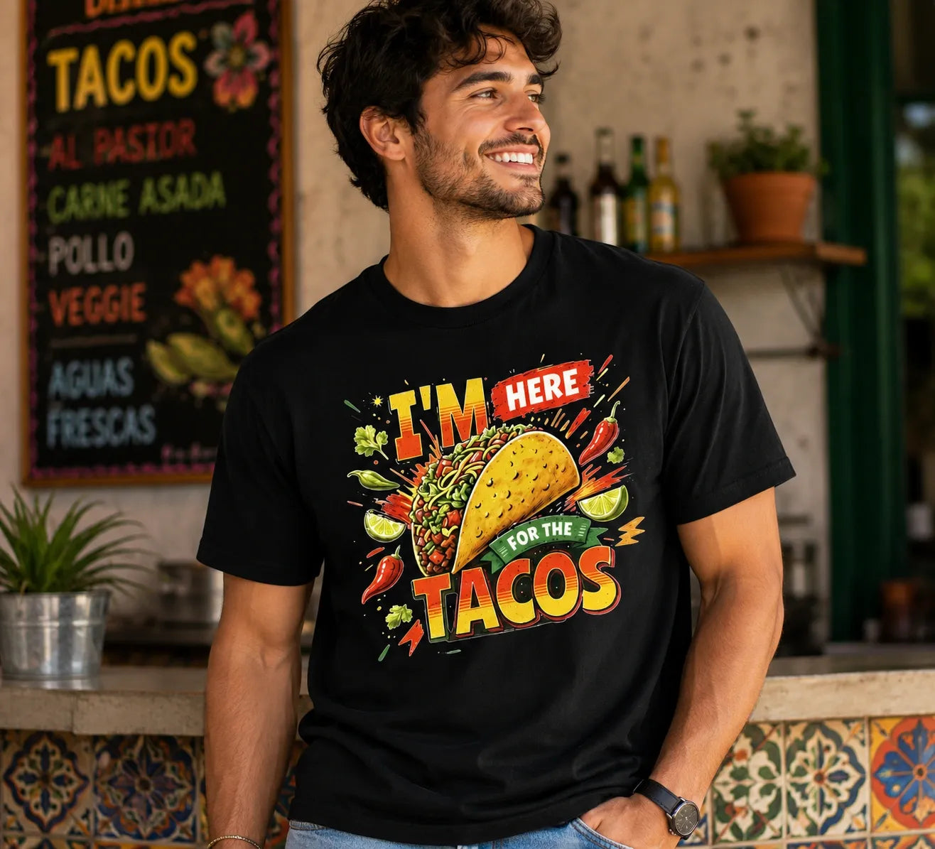 I’m Here for the Tacos Graphic Tee