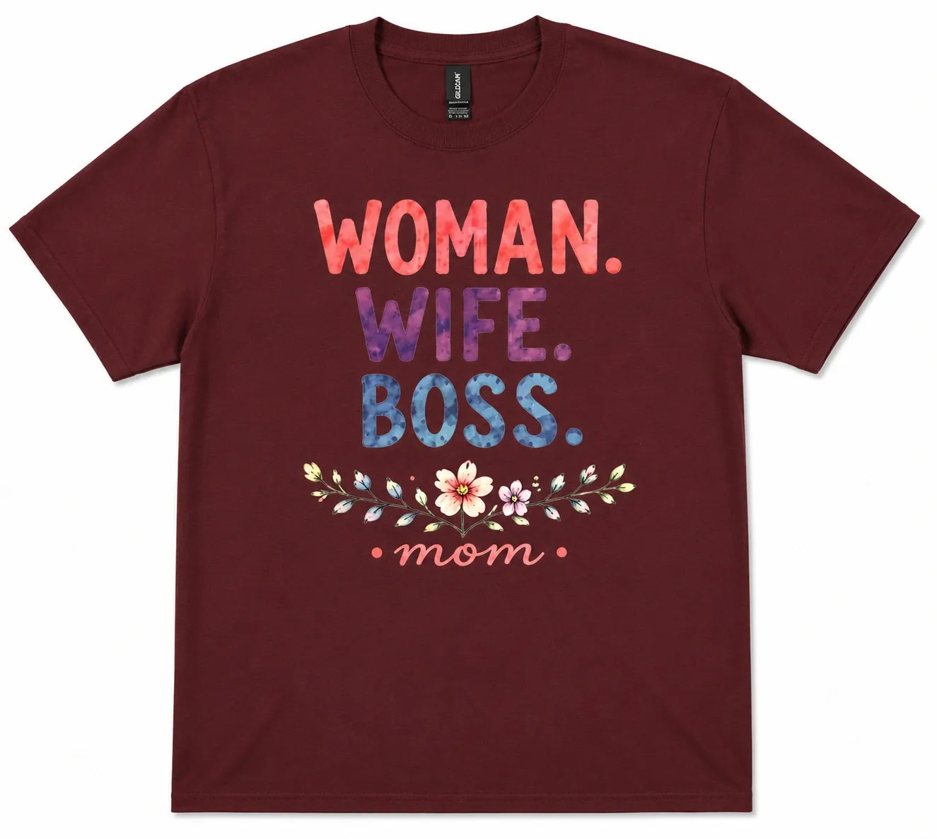 Woman. Wife. Boss. Mom. Premium Graphic Tee
