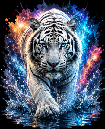 Frost Guardian White Tiger | Premium Wildlife Youth
