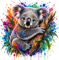 Color Splash Koala | Premium Wildlife Youth T-Shirt