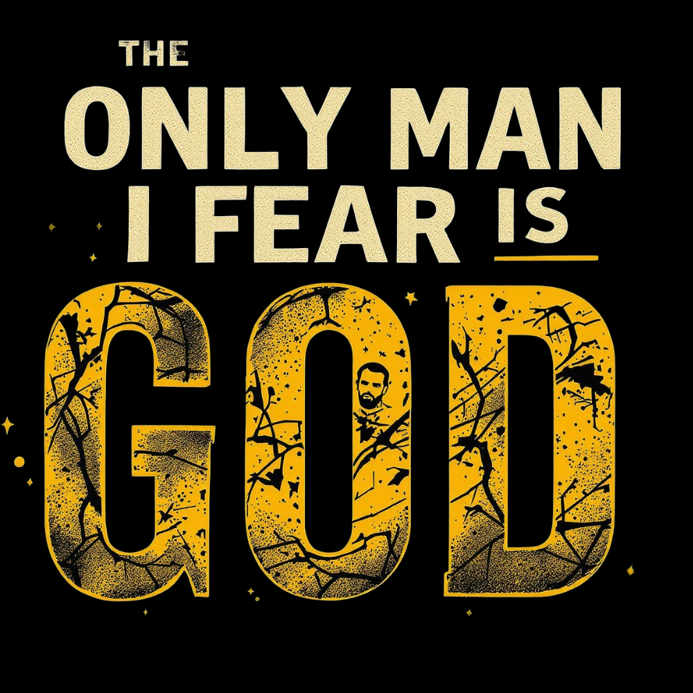 The Only Man I Fear Is God - Faith T-Shirt