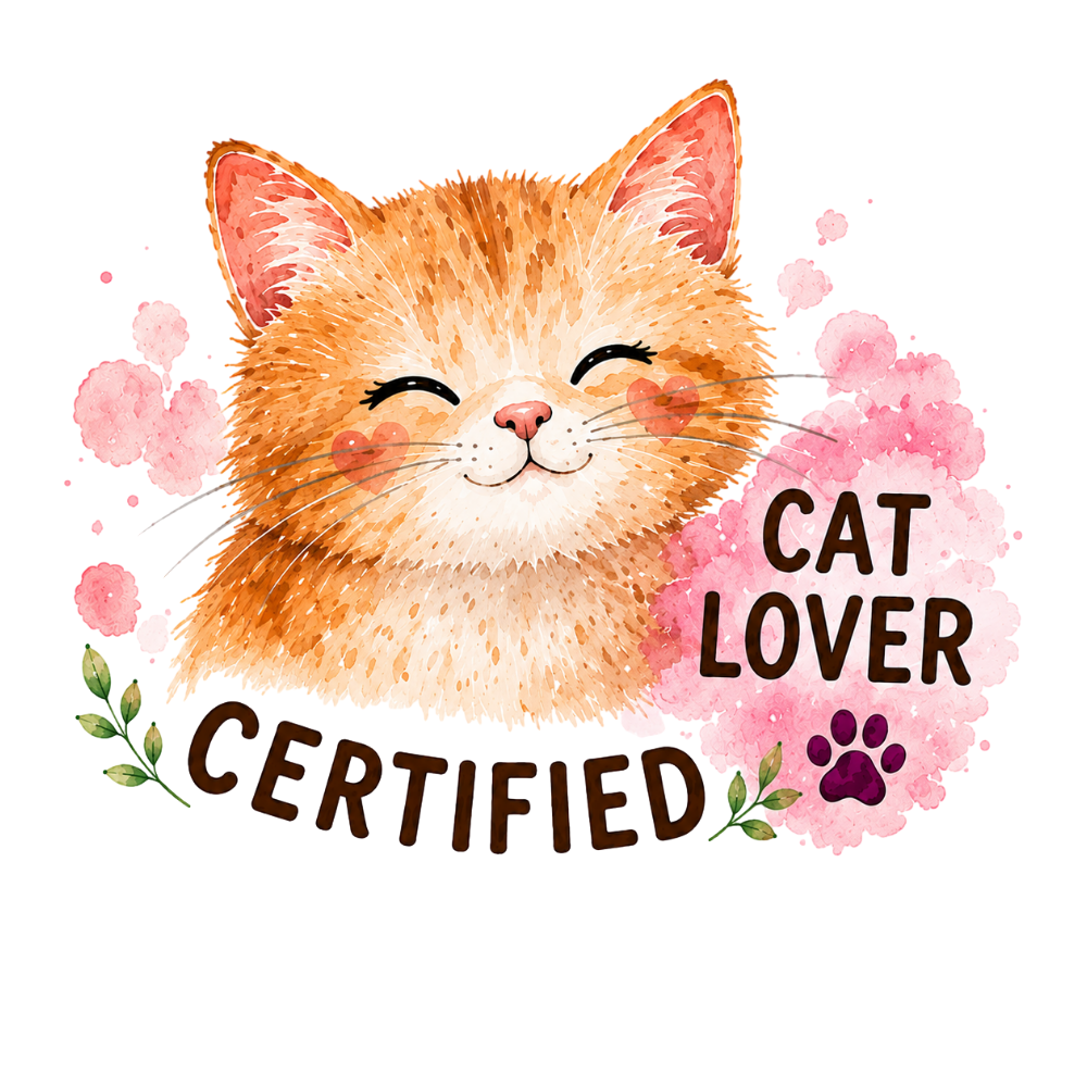 Certified Cat Lover T-Shirt | Cute Kitten Graphic Tee | Cat Mom & Cat Dad Gift- T-Shirt