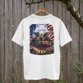 Lone Wolf Patriot T-Shirt | American Freedom Military Graphic Tee | Veteran Tribute Shirt
