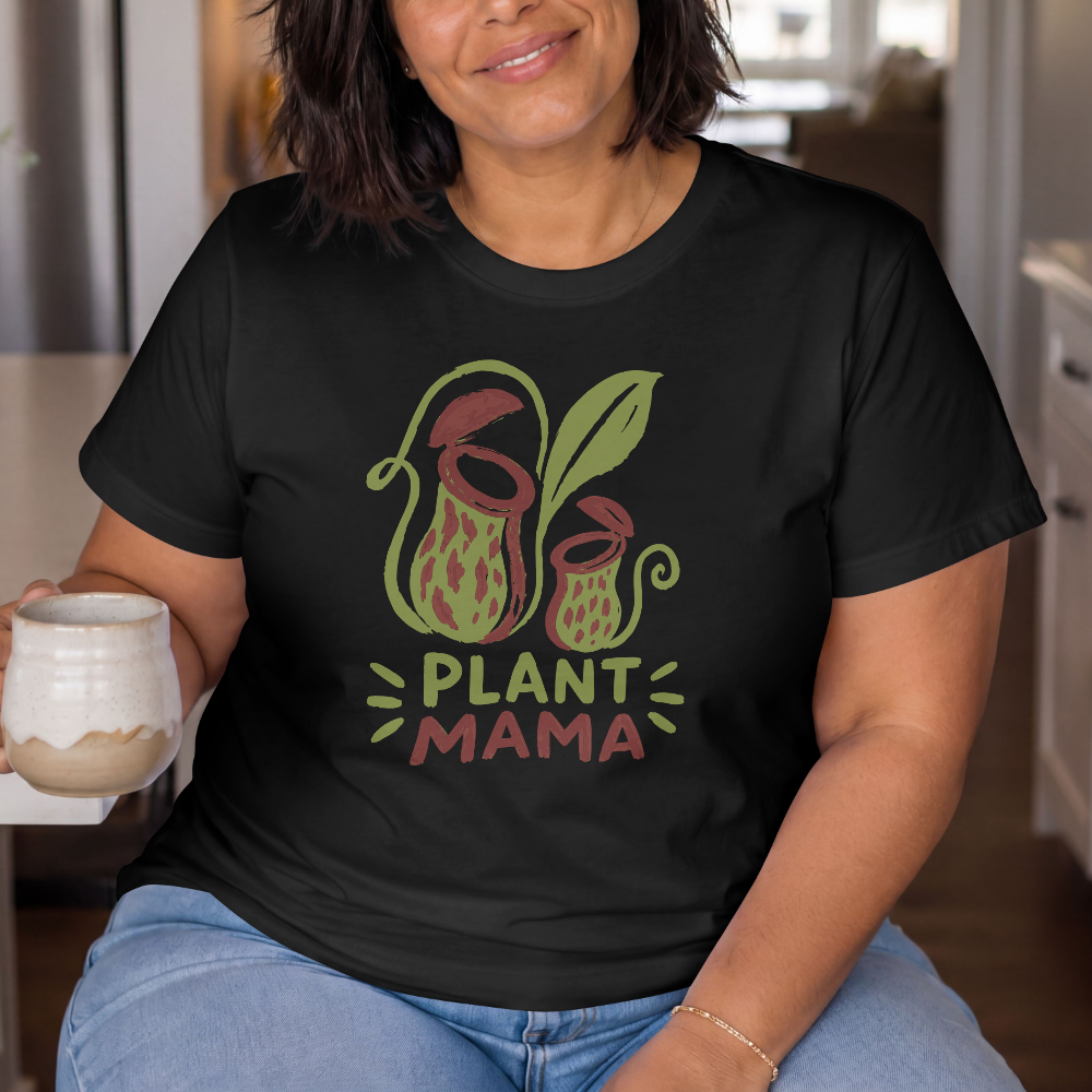Plant Mama T-Shirt | Carnivorous Plant Lover Graphic Tee | Botanical Mom Gift
