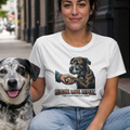 Rescue. Love. Repeat. T-Shirt | Dog Rescue Advocate Graphic Tee | Adopt Don't Shop Shirt