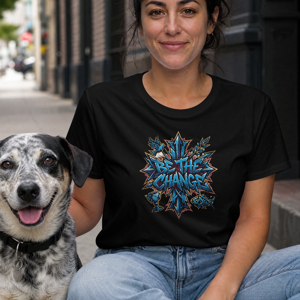 Be the Change Graffiti Christian T-Shirt