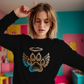 Rainbow Paw Heart Dog Lover T-Shirt