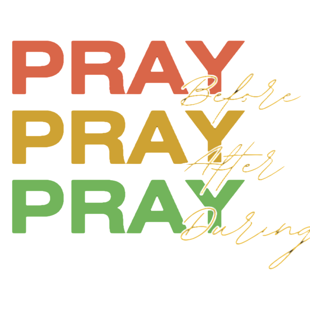 Pray. Pray. Pray Again. Christian Inspirational T-Shirt