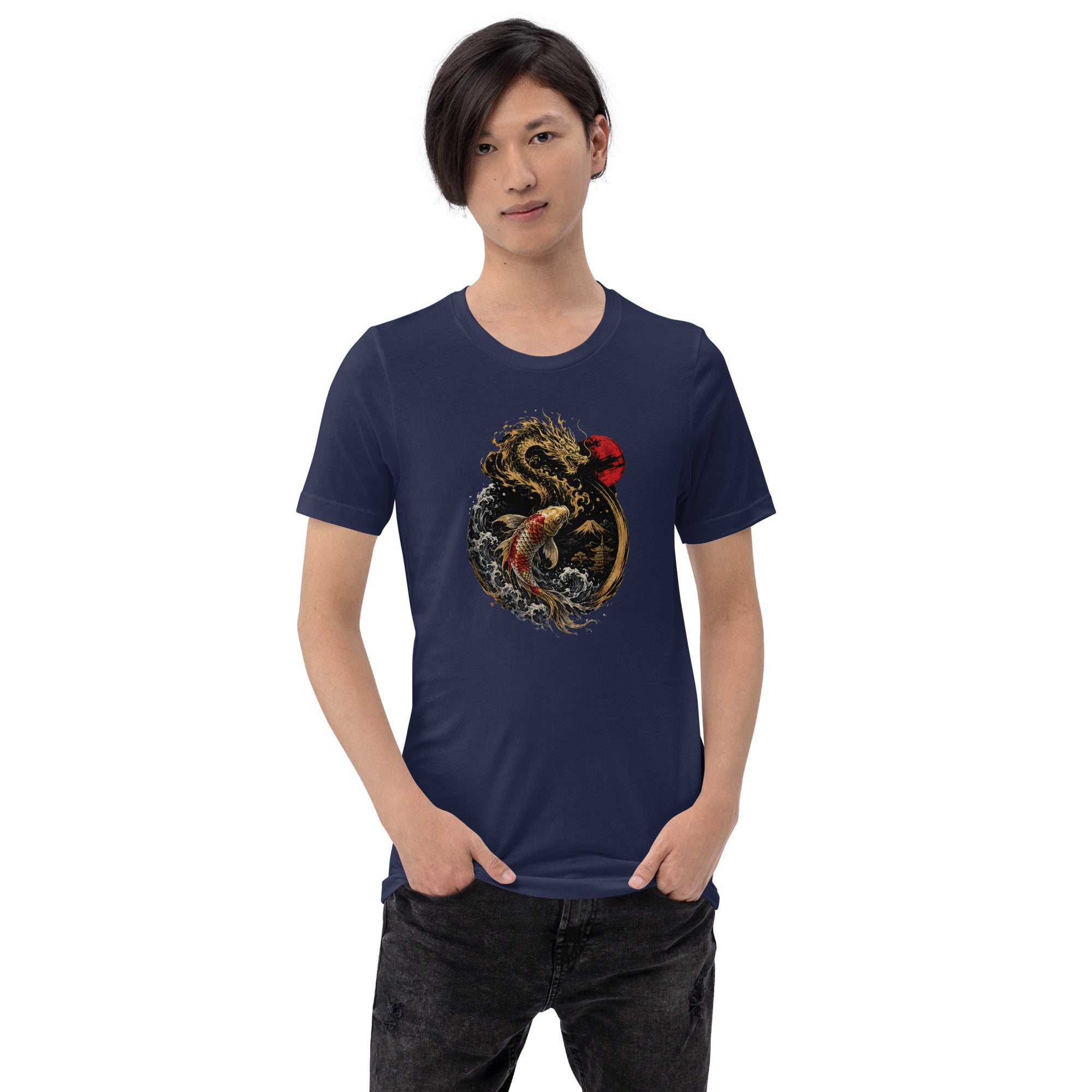 Dragon & Koi – Balance of Power Premium Japanese Art-  T-Shirt