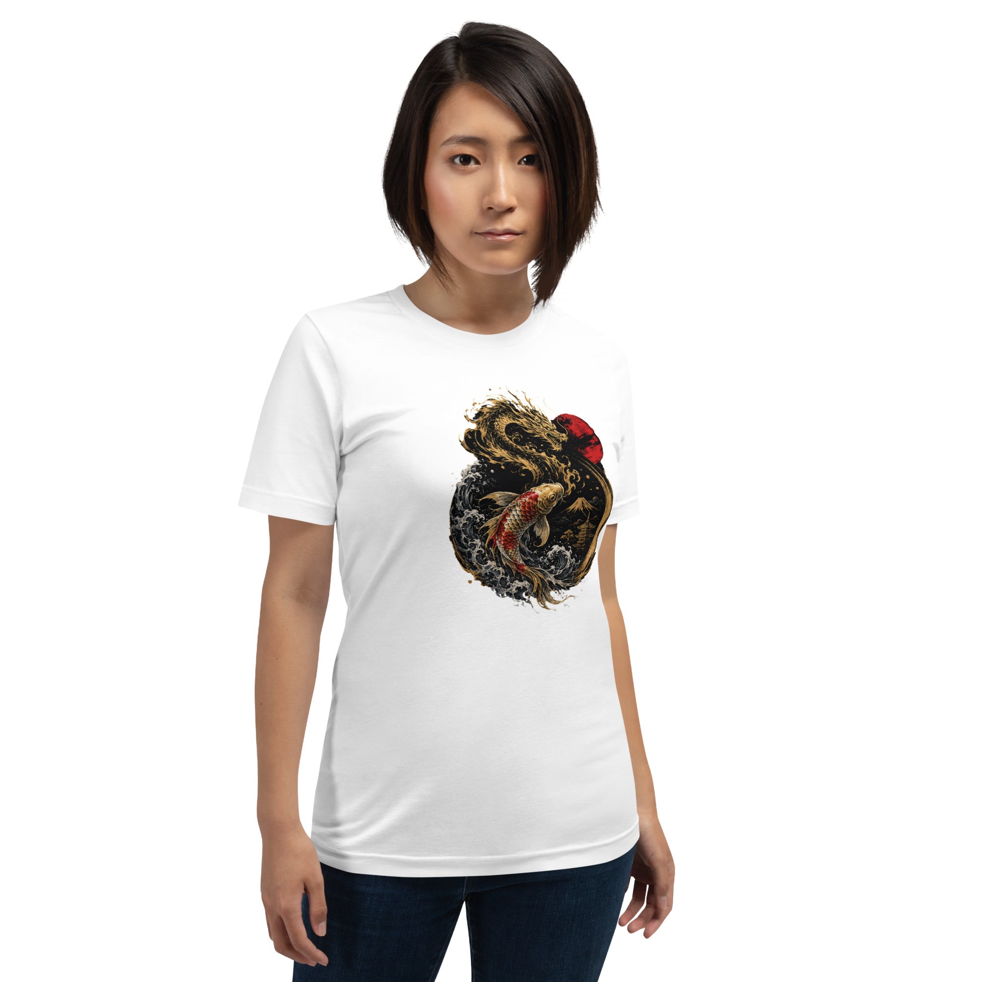 Dragon & Koi – Balance of Power Premium Japanese Art-  T-Shirt